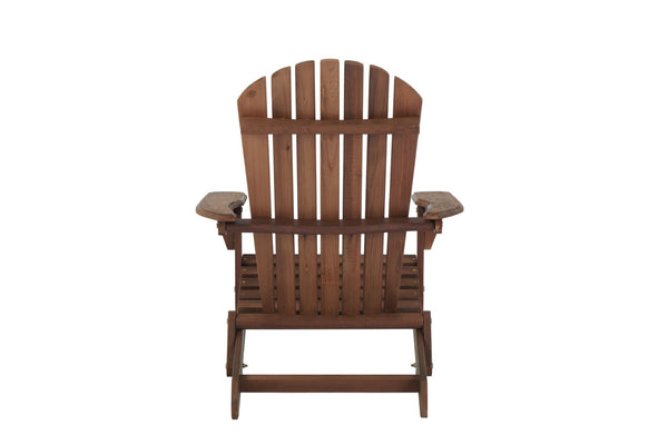 English Elm Wooden Hemlock Adirondack Folding Chair Set Solid Slatted Patio Seating for Two W1390124961