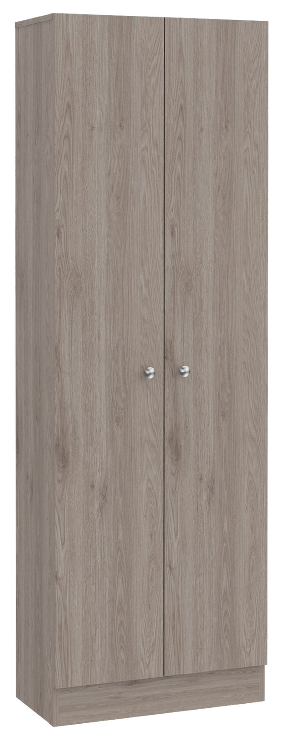 English Elm Storage Cabinet Pipestone - Tall Double Door In Light Gray, Ideal For Organizing Any Space! B092123044-GIGA