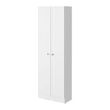 English Elm Storage Cabinet Pipestone, Double Door, White Finish