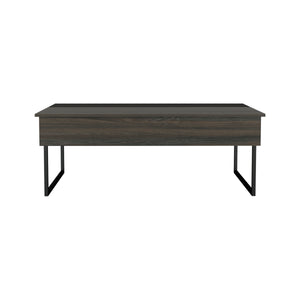 English Elm Lift Top Coffee Table Wuzz with Concealed Storage, Spacious 48.8" Surface, Carbon Espresso Elegance B092123111