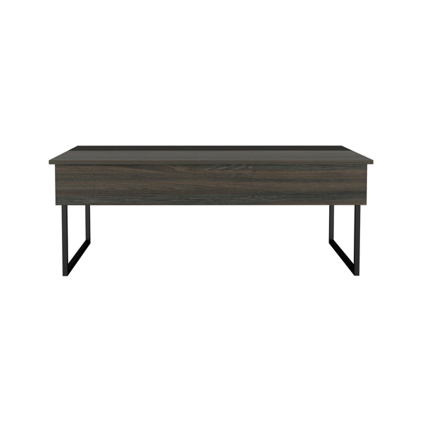 English Elm Lift Top Coffee Table Wuzz with Concealed Storage, Spacious 48.8" Surface, Carbon Espresso Elegance B092123111