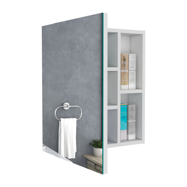 English Elm Medicine Cabinet Clifton - Stylish Mirrored Storage With 5 Shelves For Modern Bathrooms & Space-Saving B092122976