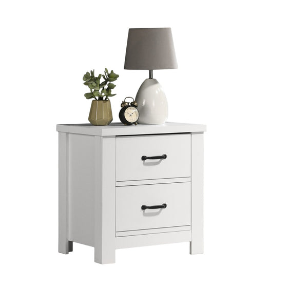 English Elm Cassini 3 Piece Bedroom Storage Set with Dresser Chest and Nightstand in Smooth Finish B061S00724