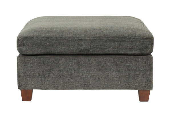 English Elm 1pc Grey Chenille Cocktail Ottoman 37x37x18" Modular Foam Cushion Seat Contemporary Living Room Decor B011106632