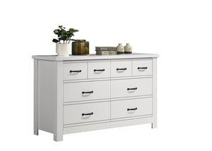 English Elm Cassini 3 Piece Bedroom Storage Set with Dresser Chest and Nightstand in Smooth Finish B061S00724