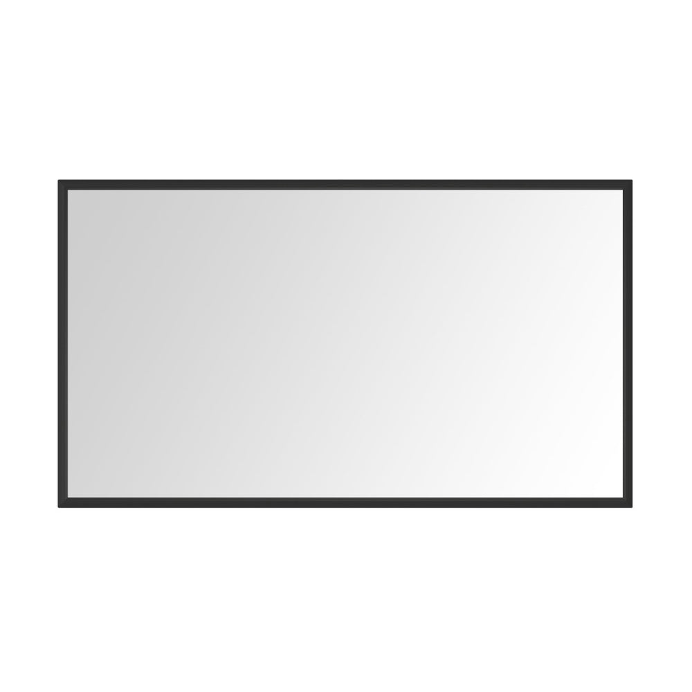 English Elm 72in. Oversized Aluminum Farmhouse Rectangle Mirror Hd Float Glass for Double Vanity W1272113723