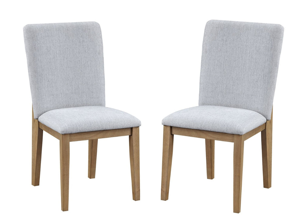 English Elm Delphine Armless Linen Upholstered Dining Chairs Set of 2 with Solid Wood Legs B061125429