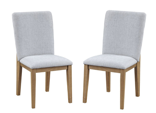 English Elm Delphine Armless Linen Upholstered Dining Chairs Set of 2 with Solid Wood Legs B061125429