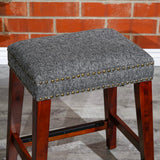 English Elm 24" Backless Counter Stool