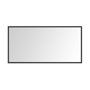 English Elm 72in. Oversized Aluminum Farmhouse Rectangle Mirror Hd Float Glass for Double Vanity W1272113723
