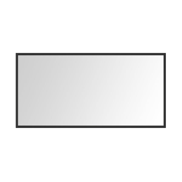 English Elm 72in. Oversized Aluminum Farmhouse Rectangle Mirror Hd Float Glass for Double Vanity W1272113723