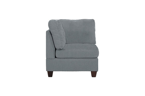 English Elm Modular Sectional 6Pc Set - Versatile Grey Linen Couch For Modern Living Rooms, Comfortable & Stylish B011S00336