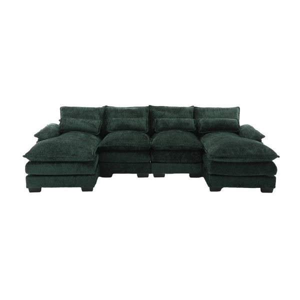 English Elm United Modern U-Shape Sectional Sofa - Large Chenille Fabric, Cozy & Durable For Stylish Living Spaces W1568S00053-GIGA