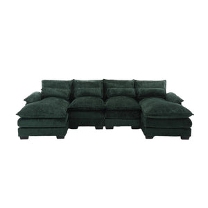 English Elm United Modern U-Shape Sectional Sofa - Large Chenille Fabric, Cozy & Durable For Stylish Living Spaces W1568S00053-GIGA