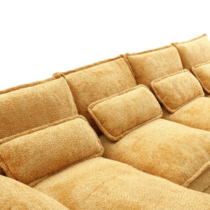English Elm United Modern U-Shape Chenille Sectional Sofa - Spacious Comfort, Durable Design & Stylish Appeal W1568S00054-GIGA