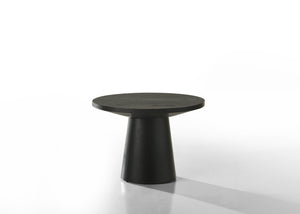 English Elm Jasper Ebony Wood Grain Three Piece Pedestal Table Collection for Living Room B061S00739