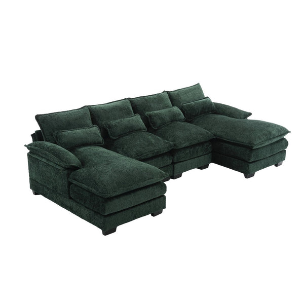 English Elm United Modern U-Shape Sectional Sofa - Large Chenille Fabric, Cozy & Durable For Stylish Living Spaces W1568S00053-GIGA