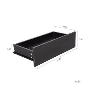 English Elm 4 Drawer Dresser with Anti-Tip Kit, Waterproof Modern 4-Drawer Chest, Sturdy Frame, Safe Built-In Stopper, Excellent Support W1321111282