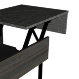 English Elm Lift Top Coffee Table 2 Dazza, One Drawer, Espresso / Onyx Finish