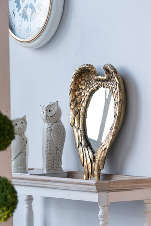 English Elm 22" Gold Iron Frame Circular Wall Mirror Slim Accent Piece for Entryway or Office W2078124363
