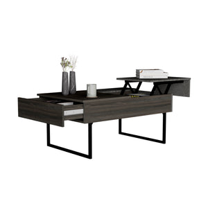 English Elm Lift Top Coffee Table With Hidden Storage, Stylish Espresso/Onyx Finish, Modern Design & Durability B092122898