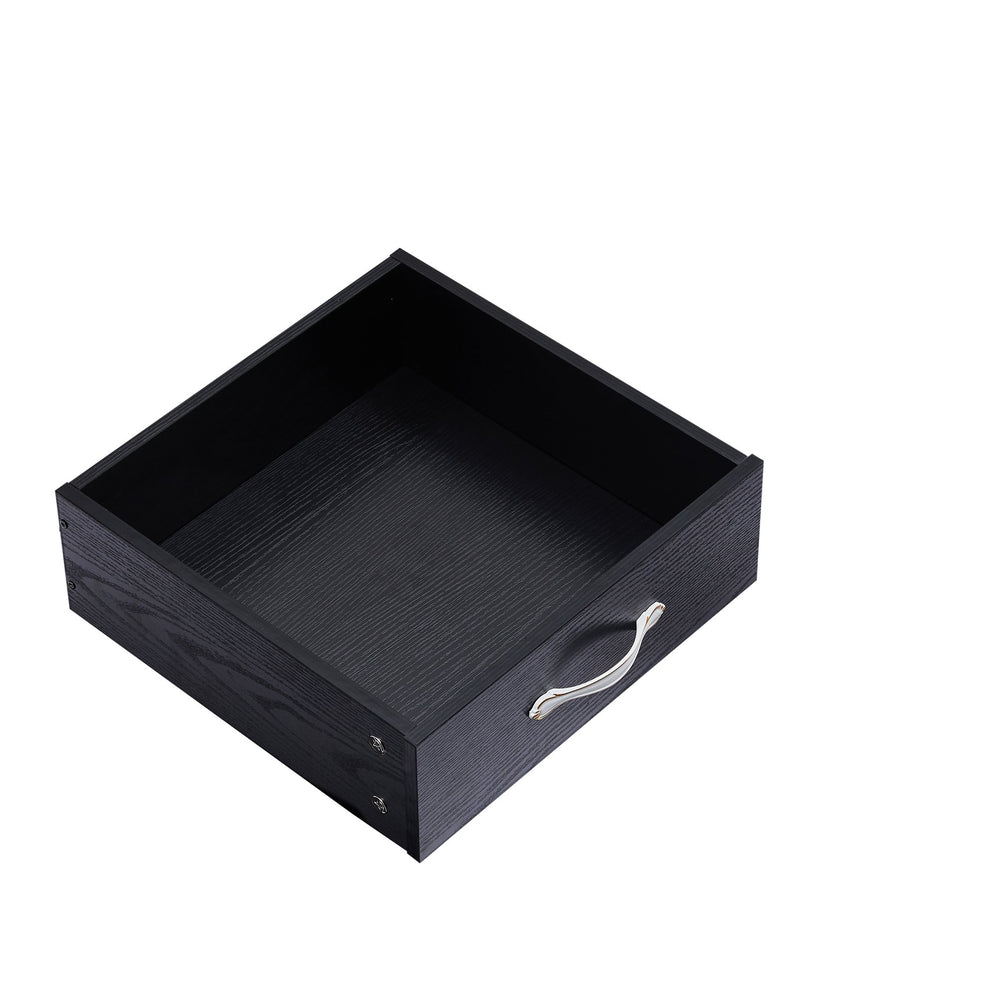 English Elm Bedroom 9-Drawer Long Dresser with Antique Handles - Spacious Wood Chest for Hallway, Kids Room, Entryway Black W1162141860