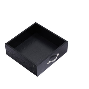 English Elm Bedroom 9-Drawer Long Dresser with Antique Handles - Spacious Wood Chest for Hallway, Kids Room, Entryway Black W1162141860