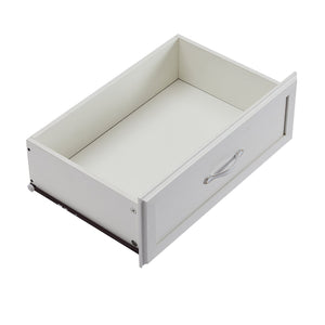 English Elm Bedroom 9-Drawer Long Dresser with Antique Handles - Spacious Wood Chest for Hallway, Kids Room, Entryway White W1162141855