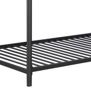 English Elm Furniture Steel Triple Bunk Bed with Staircase Three Twin Tiers for Kids Rooms W311S00036
