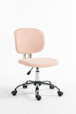 Hearth and Haven Height Adjustable Office Chair with Swivel Base, Pink and White W1733110160