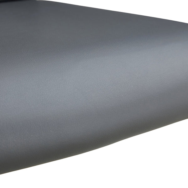 English Elm Modern cushioned dining chairs with gold metal arched legs, PU upholstery, high-density foam comfort set of 4 Gray W1151107097