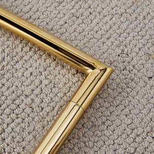 English Elm Modern cushioned dining chairs with gold arched metal legs, durable PU upholstery, comfy high-density foam seating for kitchen, office, and living spaces Black W1151110423