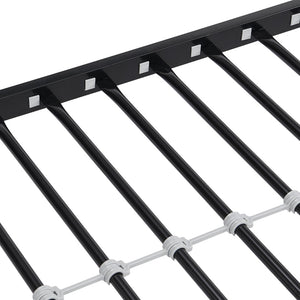 English Elm Metal Bunk Bed Heavy Duty Steel Frame Matte Black Finish for Kids or Guest Rooms W311110790