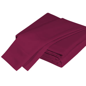 English Elm Luxuriously Soft Bamboo Viscose 4-Piece Sheet Set, Oeko-Tex Certified For Ultimate Comfort - Merlot B046126573