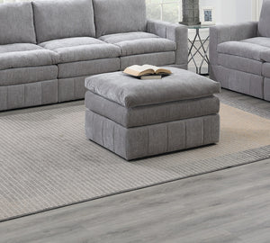 English Elm Contemporary 6-Piece Modular Sectional Set In Granite Morgan Fabric - Versatile Comfort & Style B011S00467