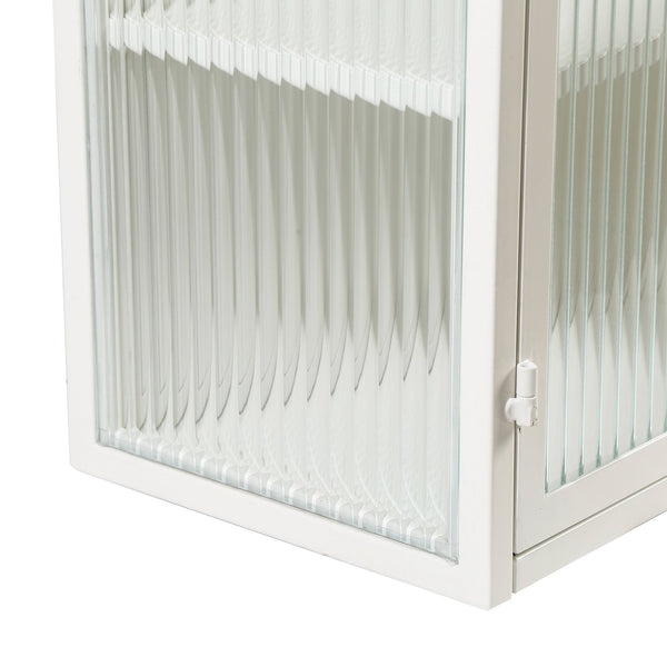 English Elm 27.56"Glass Modern Two-Door Wall Cabinet With Stylish Fluted Glass Doors For Organized Storage Solutions W757119328