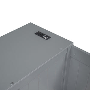 English Elm Twin Twin Size Daybed with Trundle, Storage Drawers and USB Charging Ports — Space-Saving Design Grey GX000349AAE