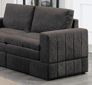 English Elm Contemporary 6-Piece Modular Sectional Set In Plush Morgan Fabric - Versatile Comfort & Style! B011S00462