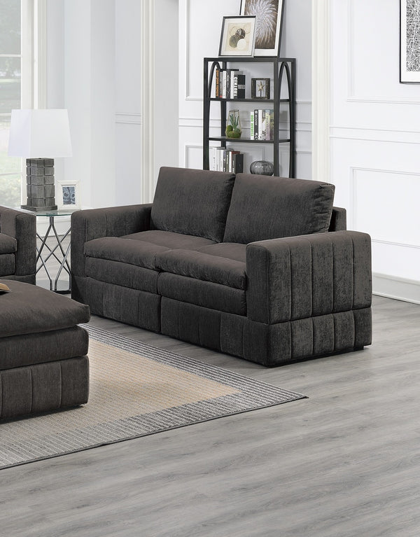 English Elm Contemporary 6-Piece Modular Sectional Set In Plush Morgan Fabric - Versatile Comfort & Style! B011S00462