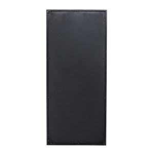 English Elm 21x47" Antiqued Glass Rectangular Wall Mirror with Floral Resin Corners for Entryway W2078126445