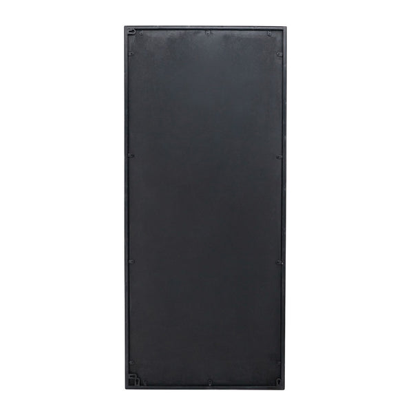 English Elm 21x47" Antiqued Glass Rectangular Wall Mirror with Floral Resin Corners for Entryway W2078126445