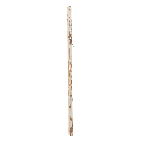 English Elm 22" Arched Wall Mirror Cream Gold Wood Frame Moorish Pane Grid Entryway Decor W2078P155651
