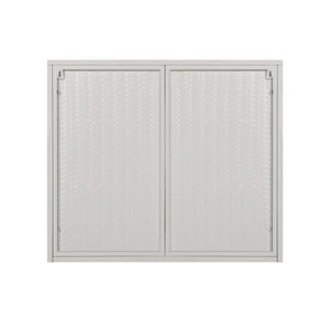 English Elm 27.56"Glass Modern Two-Door Wall Cabinet With Three-Tier Storage For Stylish Entryway & Living Room W757119330