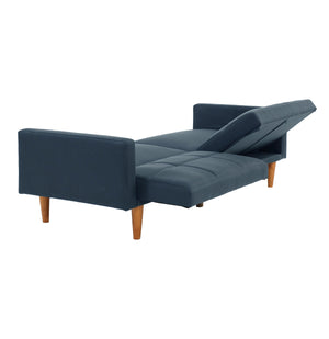 English Elm Adjustable Sofa: Versatile Navy Fabric Couch With Modern Design For Stylish Living Spaces & Comfort B089127418