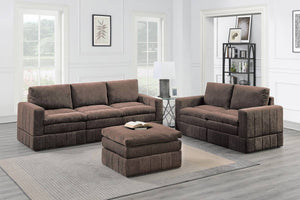 English Elm Contemporary 6-Piece Modular Sectional Set In Plush Morgan Fabric - Versatile Comfort & Style! B011S00462