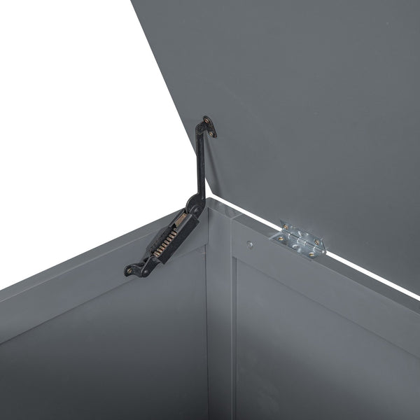 English Elm Twin Twin Size Daybed with Trundle, Storage Drawers and USB Charging Ports — Space-Saving Design Grey GX000349AAE