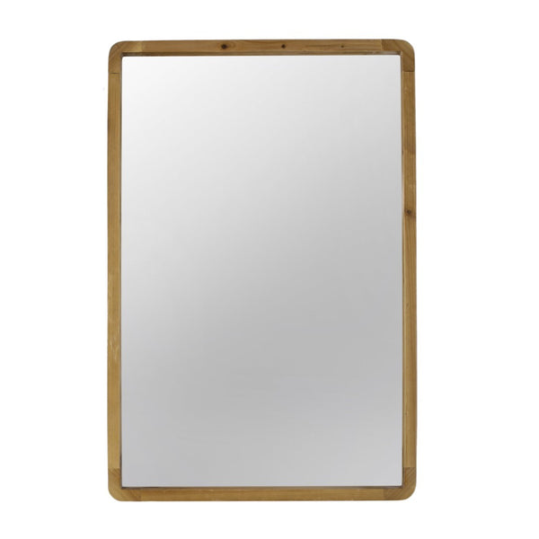 English Elm 24" Oval Fir Wood Framed Wall Mirror Rustic Farmhouse Accent for Entryway or Bath W2078126449