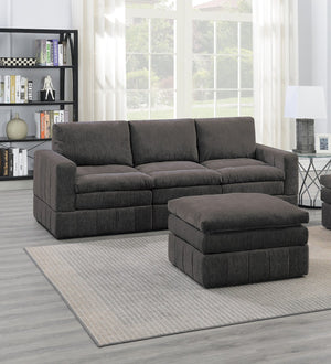 English Elm Contemporary 5-Piece Modular Sofa Set With Plush Morgan Fabric, Versatile Seating For Modern Living B011S00463