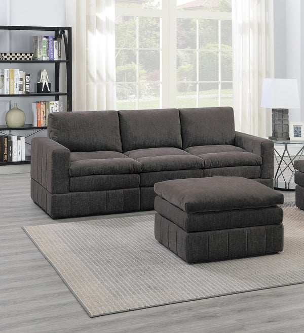 English Elm Contemporary 5-Piece Modular Sofa Set With Plush Morgan Fabric, Versatile Seating For Modern Living B011S00463