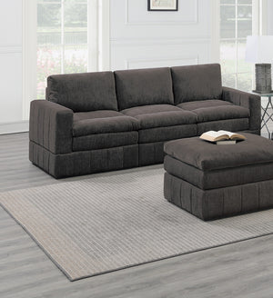 English Elm Contemporary 6-Piece Modular Sectional Set In Plush Morgan Fabric - Versatile Comfort & Style! B011S00462